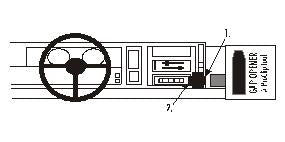 Brodit ProClip 852187 voor Jeep Cherokee 1988-1996 - productfoto zwarte ABS montagebasis
