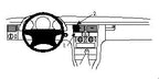 Brodit ProClip 852198 voor Mercedes Benz E-Class, Stationwagon 1996-2003, Mercedes Benz E-Class, Stationwagon 1995-2002 e.a. - productfoto zwarte ABS montagebasis