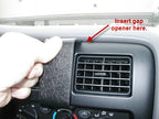 Brodit ProClip 852253 voor Toyota Tacoma 1995-2004 - detail van dashboardmontage