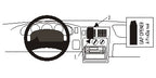 Brodit ProClip 852253 voor Toyota Tacoma 1995-2004 - productfoto zwarte ABS montagebasis
