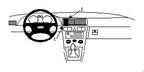 Brodit ProClip 852333 voor Audi S3 1997-2002 en Audi A3 1997-2002 - productfoto zwarte ABS montagebasis