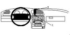 Brodit ProClip 852348 voor Ford Mondeo 1997-2000 - productfoto zwarte ABS montagebasis