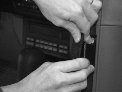Brodit ProClip 852350 voor BMW 3-series E36 1991-1998 - ProClip geplaatst in het voertuig