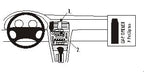 Brodit ProClip 852385 voor Lexus ES Series 1997-2001 - productfoto zwarte ABS montagebasis