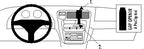 Brodit ProClip 852399 voor Toyota 4Runner 1996-1998 - productfoto zwarte ABS montagebasis