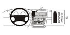 Brodit ProClip 852403 voor Volkswagen Passat 1998-2005 en Volkswagen Passat 1997-2005 - productfoto zwarte ABS montagebasis