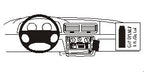 Brodit ProClip 852404 voor Volkswagen Passat 1998-2005 en Volkswagen Passat 1997-2005 - productfoto zwarte ABS montagebasis
