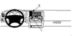 Brodit ProClip 852414 voor Mitsubishi L200 1997-2005 - productfoto zwarte ABS montagebasis