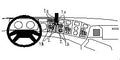 Brodit ProClip 852421 voor Scania 4-series 1995-2003 - montagepositie op dashboard