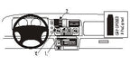 Brodit ProClip 852447 voor Mitsubishi Pajero Sport 1999-2006 en Mitsubishi Montero Sport 1997-2005 - productfoto zwarte ABS montagebasis
