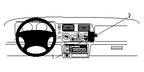 Brodit ProClip 852448 voor Mitsubishi Pajero Sport 1999-2006 en Mitsubishi Montero Sport 1997-2005 - productfoto zwarte ABS montagebasis