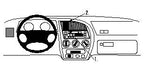 Brodit ProClip 852467 voor Peugeot 306 1993-2002 - productfoto zwarte ABS montagebasis