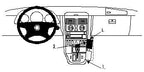 Brodit ProClip 852495 voor Mercedes Benz SLK-Class 1997-2004 - productfoto zwarte ABS montagebasis