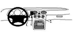 Brodit ProClip 852510 voor Mercedes Benz A-Class 1998-2000 - productfoto zwarte ABS montagebasis