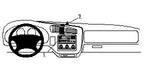Brodit ProClip 852534 voor Chevrolet Pickup S10 1998-2004, Chevrolet Blazer S10 1998-2005 e.a. - productfoto zwarte ABS montagebasis