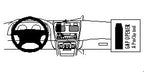 Brodit ProClip 852538 voor Toyota Corolla 1998-2002 - productfoto zwarte ABS montagebasis