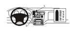 Brodit ProClip 852549 voor Honda Accord 1998-2000 - productfoto zwarte ABS montagebasis