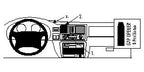 Brodit ProClip 852551 voor Honda Passport 1998-2002, Isuzu Rodeo Sport 2001-2002 e.a. - productfoto zwarte ABS montagebasis