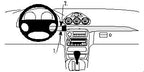 Brodit ProClip 852615 voor Chrysler LHS 1999-2004 en Chrysler 300M 1999-2004 - productfoto zwarte ABS montagebasis