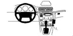 Brodit ProClip 852621 voor Volvo S80 1999-2006 - productfoto zwarte ABS montagebasis