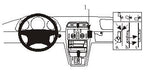 Brodit ProClip 852649 voor Mercedes Benz CLK-Class 1997-2002 en Mercedes Benz CLK-Class 1997-2001 - productfoto zwarte ABS montagebasis