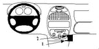 Brodit ProClip 852675 voor Peugeot 206 1999-2008 - productfoto zwarte ABS montagebasis