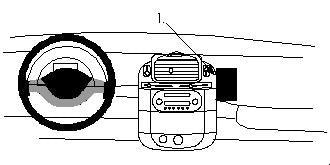 Brodit ProClip 852682 voor Smart ForTwo 1998-2007 - productfoto zwarte ABS montagebasis