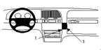 Brodit ProClip 852683 voor Citroen Xantia II 1998-2004 - productfoto zwarte ABS montagebasis