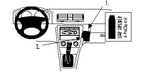 Brodit ProClip 852684 voor Skoda Octavia I 1999-2006 - productfoto zwarte ABS montagebasis