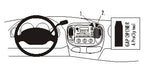 Brodit ProClip 852693 voor Ford F-Series 150 1999-2003, Ford Expedition 2000-2002 e.a. - productfoto zwarte ABS montagebasis