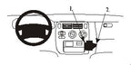 Brodit ProClip 852698 voor Honda Logo 1999-2007 en Honda HR-V 1999-2005 - productfoto zwarte ABS montagebasis