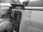 Brodit ProClip 852700 voor Mercedes Benz S-Class 2000-2002 - montagepositie op dashboard