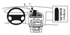 Brodit ProClip 852704 voor Chrysler Neon 2000-2002 en Dodge Neon 2000-2005 - productfoto zwarte ABS montagebasis
