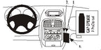 Brodit ProClip 852712 voor Mitsubishi Carisma 1999-2005 - productfoto zwarte ABS montagebasis
