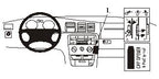 Brodit ProClip 852757 voor Opel Vectra B 1996-2001 - productfoto zwarte ABS montagebasis