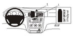 Brodit ProClip 852771 voor Ford Taurus 2000-2007 en Mercury Sable 2000-2007 - productfoto zwarte ABS montagebasis