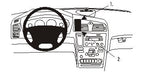 Brodit ProClip 852777 voor Volvo XC70 2000-2007, Volvo V70 N 2000-2008 en Volvo S60 2000-2010 - productfoto zwarte ABS montagebasis