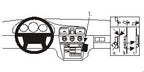 Brodit ProClip 852793 voor Volvo V40 1996-2000 en Volvo S40 1996-2000 - productfoto zwarte ABS montagebasis