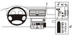 Brodit ProClip 852808 voor Volkswagen Rabbit 1999-2005, Volkswagen Jetta Wagon 2002-2004 e.a. - productfoto zwarte ABS montagebasis