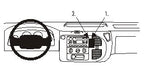 Brodit ProClip 852809 voor Ford Transit 2000-2006 en Ford Tourneo 2000-2006 - productfoto zwarte ABS montagebasis
