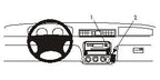 Brodit ProClip 852827 voor Honda CR-V 1997-2001 - productfoto zwarte ABS montagebasis