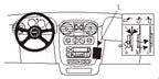 Brodit ProClip 852828 voor Chrysler PT Cruiser 2000-2005 - productfoto zwarte ABS montagebasis