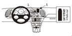 Brodit ProClip 852830 voor Saab 9-3 1998-2002 - productfoto zwarte ABS montagebasis
