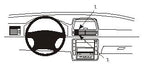 Brodit ProClip 852835 voor Seat Alhambra 2001-2010 en Volkswagen Sharan 2001-2010 - productfoto zwarte ABS montagebasis