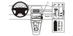 Brodit ProClip 852838 voor Audi S2 2001-2005 en Audi A2 2001-2005 - productfoto zwarte ABS montagebasis