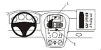 Brodit ProClip 852855 voor Opel Corsa 2001-2006 en Opel Combo 2002-2011 - productfoto zwarte ABS montagebasis