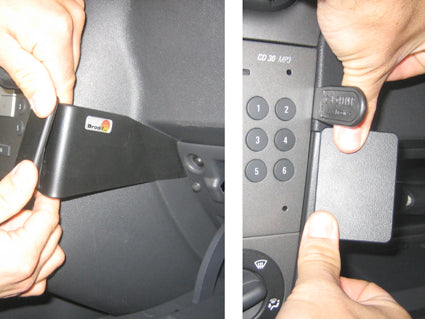 Brodit ProClip 852856 voor Opel Tigra TT 2005-2009, Opel Corsa 2001-2006 en Opel Combo 2002-2011 - ProClip geplaatst in het voertuig