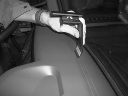 Brodit ProClip 852859 voor Volvo FL6 2000-2006 - montagepositie op dashboard