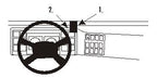 Brodit ProClip 852859 voor Volvo FL6 2000-2006 - productfoto zwarte ABS montagebasis