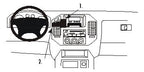 Brodit ProClip 852879 voor Mitsubishi Pajero 2000-2006 en Mitsubishi Montero 2001-2007 - productfoto zwarte ABS montagebasis